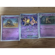 Pokemon Card TCG SV 3.5 Pokemon 151 Promo Alakazam ex SVP 050 Abra 063/165 Kadabra 064/165 Holo rare