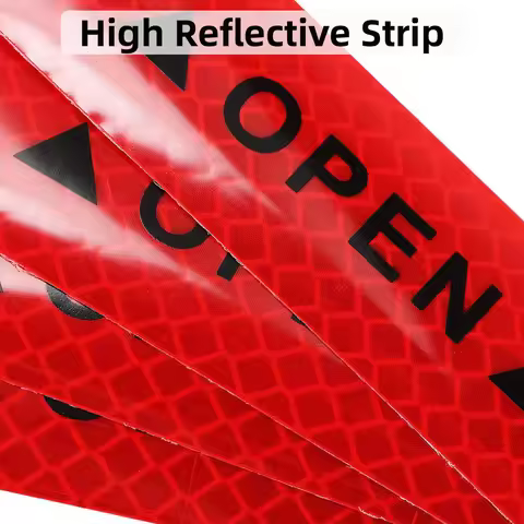 4PCS/set Car Reflective Strips Warning Stickers For Morris Garages MG EV HS ZS MG3 MG5 MG6 MG7 350 5