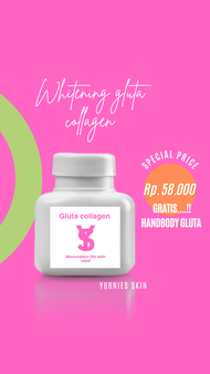 (30 KAPSUL +3 GRATIS) GELUTHA CHROMOSOM DIMINUM/ GLUTA KROMOSOM KAPSUL PEMUTIH BADAN