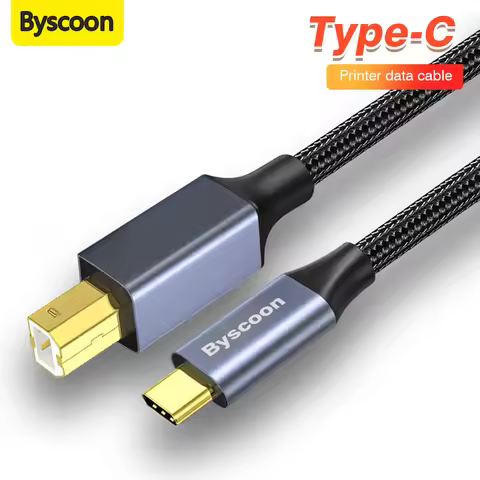 USB C to USB B 2.0 Printer Cable Electronic Organ Cable Type C USB B for Computer Laptop Phone to Fa
