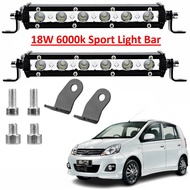 Perodua Viva Daylight Fog Light Led Sport Light DRL Fog Lamp 6Led Light Bar Spotlight Lampu Kereta