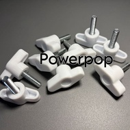 Knob M6 M8 T best Quality White / Knob Star M6 M8 (not including NUT) White color Knob/ Skru M6 M8 S