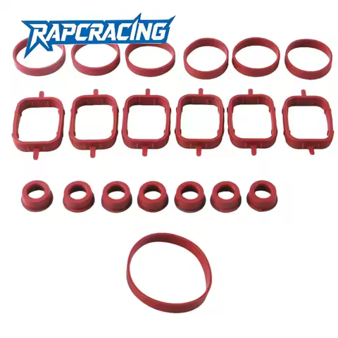 6 X 33mm Gasket Kits for BMW N52 N54 N55 M57 Intake Manifold OE 11617800585 Compatible with 325i 330