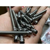 L-bolt m5 handmade stainless steel 8 thread/ 1.5cm to 6cm long