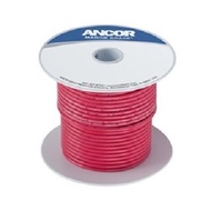 Ancor 104825 Marine Grade Tinned Copper Wire, 14AWG (2mm²), Red - 30FT