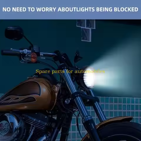 H58F Motorcycle 5 3/4" 5.75" LED Headlight Grill Cover ABS Headlamp Protector Accessory Suitable For