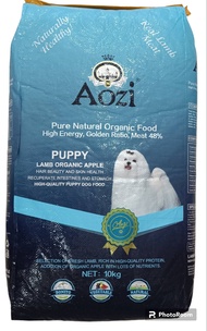 AOZI LAMB ORGANIC APPLE DOG FOOD 10KG BAG PUPPY