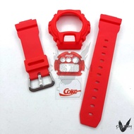 (Vcustom) DW-6900 SOLID " COKE " BAND AND BEZEL WATCH STRAPS