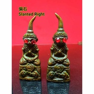 近代十大高僧之一,Lp Key供奉式纯铜红眼拍婴富贵版Special Version Red Eye Phra Ngan(Phor Ngang)Ta Daeng Roon Ruay Mini (+/-