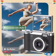 DEALSHOP ​​48MP Photography Camera​​, ​​4K Resolution​​ ​​180° Flip Screen​​ Digital Camera​​, ​​48 