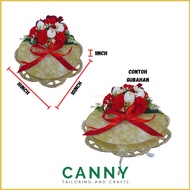 1PCS 3PCS 5PCS GABUS BULAT DULANG HANTARAN SIAP GUBAHAN / HANTARAN PERKHAWINAN / MAJLIS BERTUNANG / 