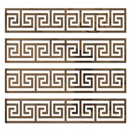 Acrylic Wall Stickers Self Adhesive 3D Mirror Decorative Strip TV Background Wall Waterproof Living