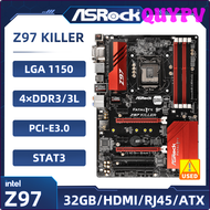 QUYPV ASRock เมนบอร์ดนักฆ่า Z97 Fatal1ty LGA 1150 Intel Z97 DDR3 32GB PCI-E 3.0 M.2 USB3.0รองรับ5th รุ่น Intel Core I7-4790 Cpu APITV