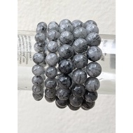 Natural Black Rutile Phantom bracelet