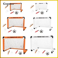 Gepnoo Folding Soccer Goalpost Training Equipment Mini Football Goal with Portable Bag for Boys Girl