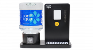 Bonaqua® 迷你溫熱座檯水機 (黑色)連飛雪礦物質水4.8升迷你桶 x 16