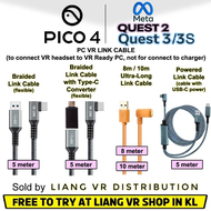Ultra Long Link Cable for Pico 4 / Meta Quest 2 / Meta Quest 3 / Meta Quest 3S PC VR Link Connection