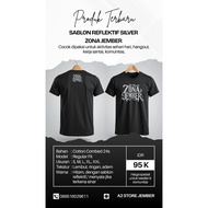 Zona jember silver reflective t-shirt Original