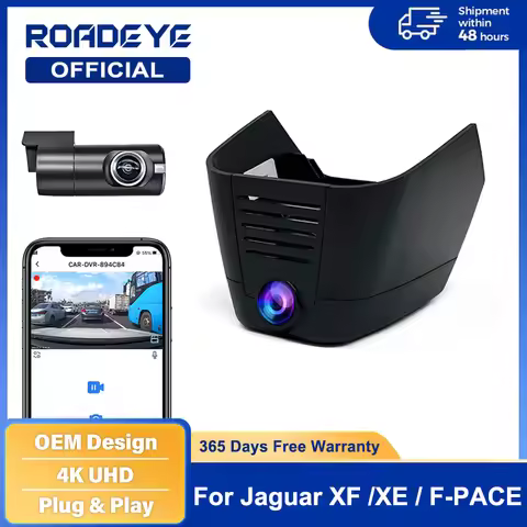4K Dash Cam for Jaguar XF (X260) XE (X760) 2021-2024, F-PACE 2021-2025, For Land Rover Evoque 2020-2