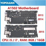 Original A1502 Motherboard For Macbook Pro 13" Retina A1502 Logic Board CPU i5 i7 8GB 16GB 820-3476-