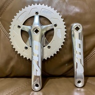 (S Little SMALL GOODS) Crankset OTA Fixie Silver 48T 130 BCD