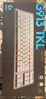 Logitech G913 TKL 無線白色茶軸 keyboard