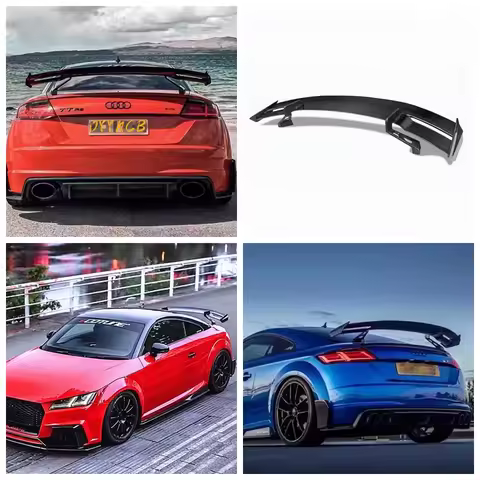 CARBON SPOILERS LIP FOR AUDI TT RS MK3 R8 V8 V10 COUPE A3 A4 A5 2008-2020 SPORT GT WING SPLITTER FOR