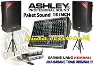 paket soud system ashley 15 inch hero15a mixer 12 channel original