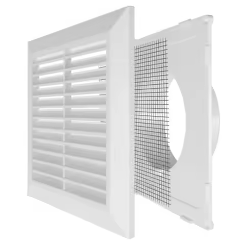 Repa Market 4 Inch Opening White Air Vent Cover - Platic Freh Air Intake Vent for Round Duct - iter 