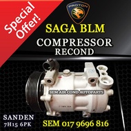 PROTON SAGA BLM SANDEN 7H15 6PK RECOND COMPRESSOR/ KOMPRESOR (CAR AIRCOND SYSTEM)