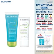 Bioderma Sebium Gel Moussant 100 ml + Sebium Pore Refiner 30 ml เจลล้างหน้าไมเซล่า สูตรคุมมัน และครี