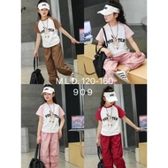 KATUN Kids'LS | Wholesale wholesale wholesale | 909 Girls' set of t-shirt top with long cotton pants