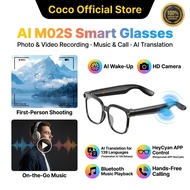 AI Smart Glasses 8MP POV Camera Hands Free Vlog Bluetooth Eyewear With Real Time Translator