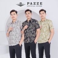 [Batik 2/6] Pazze Baju Batik Slim Fit Short Sleeve