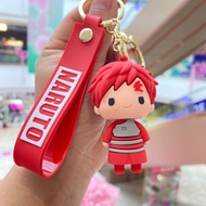 Naruto Cartoon Doll Keychain Naruto Kakashi Key Pendant Gaara Car Keychain