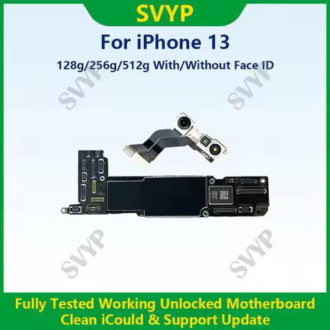 Fully Tested Authentic Motherboard For iPhone 13 128g/256g/512g Unlocked Mainboard With Face ID Clea