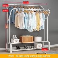 LG Rak Gantungan Baju Serbaguna Stand Hanger Display Butik Bazar Jemuran Pakaian Rak Sepatu Penyimpa