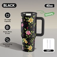 MODOFO 40oz Tumbler with Straw Thermos Bottle Aesthetic Tumbler Botol Air Tahan Sejuk Aquaflask Tumb