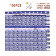 100PCS Coin Cells CR1025 Button KL1025 BR1025 LM1025 DL1025 CR 1025 5033LC 3V Lithium Battery For Wa