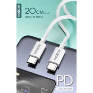Cable Short Cable Moxom 20cm Mini Cable Type C Cable Short Type-C Cables Mini Cables USB C to USB C 