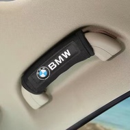ป้องกันมีที่จับประตูหลังคารถ BMW ฝาครอบอุปกรณ์ติดตั้งตรงพนักพิงเขนด้านในรถที่ปิดแผงประตูแผ่นตัดแต่งด