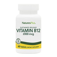 Natures Plus Vitamin B12 (Methylcobalamin), Sustained Release - 2000 mcg, 60 Vegetarian Tablets - Hi