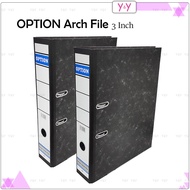 Option Arch File 3 Inch w Index Divider / Ring File / Big Grey File / Documents File Folder / Fail K