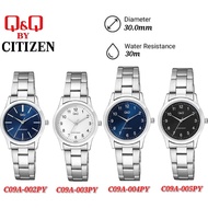 Q&Q by Citizen C09A Women Analog Watch with Silver Stainless Steel Strap - C09A