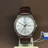 Casio MTP-V006L-7C Silver Analog Leather Strap Quartz Classic Dress Men's Watch