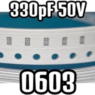 10pcs Ceramic Capacitors SMD 0603 1608 50V 330pF 330 pF 50v 0.33nF 0.33nF 50v 0.33 nF 0.33 nF 50v Mu