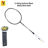 Axforce Blast Black Rich Gold Badminton Racketlining