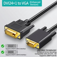 DVI 24+1 to VGA Cable - DVI 24+5 to VGA Cable - DVI Cable connecting PC to Monitor