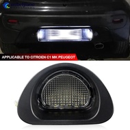 NOBELJIAOO Car LED License Plate Light Number Plate Lamp For Peugeot 107 05-14 Canbus For Citroen C1