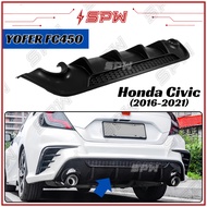 Honda Civic FC (2016-2021) FC450 YOFER Rear Diffuser Rear Bumper Lips Bodykit Skirt Skirting Convert
